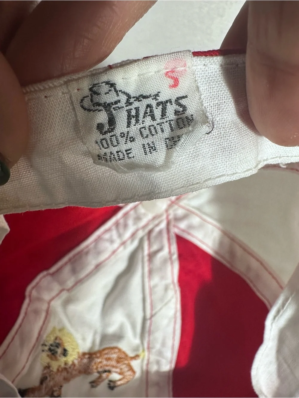 J Hats bright red
